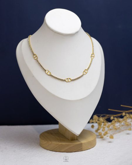 gold CD tennis bracelet