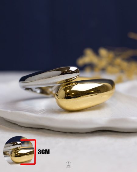 mix gold & silver eye tear bangel