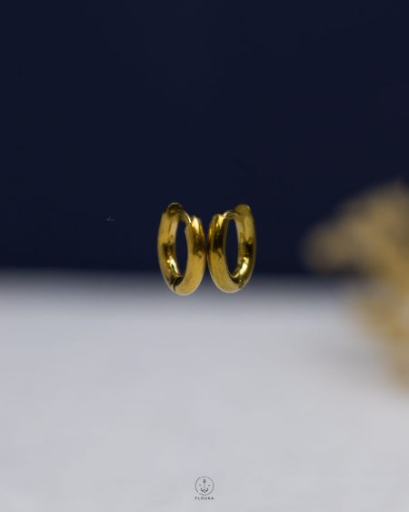 tiny basic gold earring