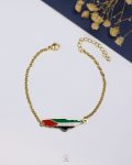 gold Palestine map bracelet