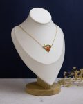 slice gold watermelon Palestine necklace
