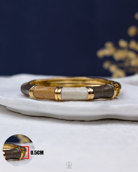 winter colorfull bone bangle