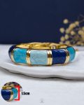 winter colorfull blue bone bangle