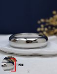 tiny silver pump bangle