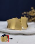 double gold cleaver matt bangle