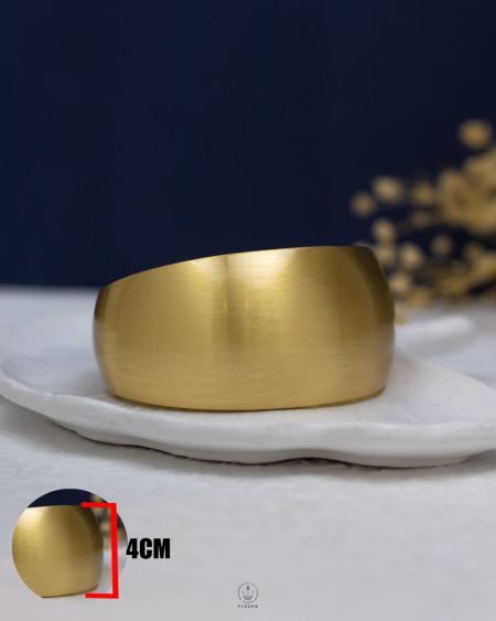 gold pump matt bangle