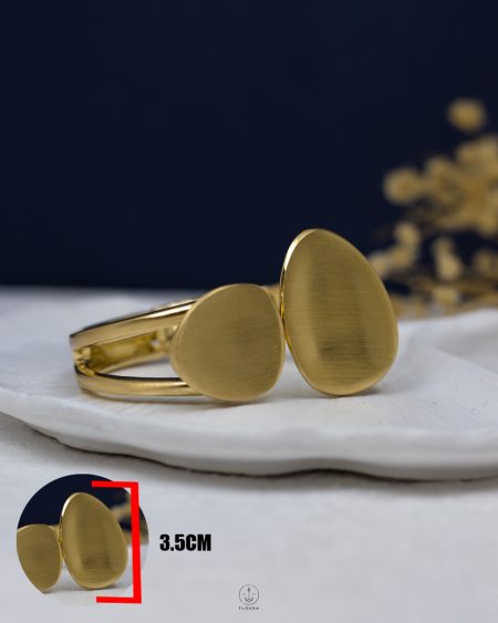 easy open gold matt bangel