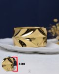 gold Crunchy paper chunky bangle