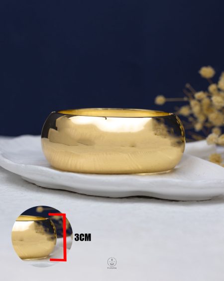 gold pump chunky bangel