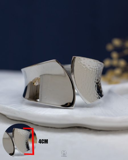 silver diva chunky bangle