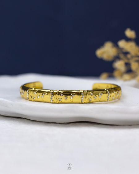 straus crescent gold bracelet