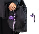 purple dumbbells keychain