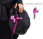 pink dumbbells keychain