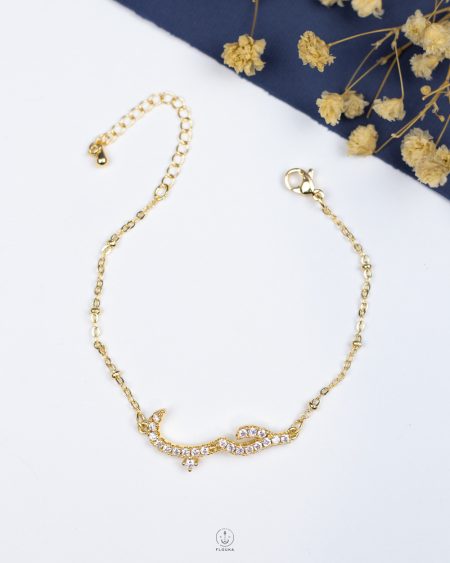 gold straus hop bracelet