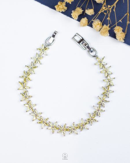 many gold lotus silver bracelet