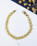 many gold flower bracelet