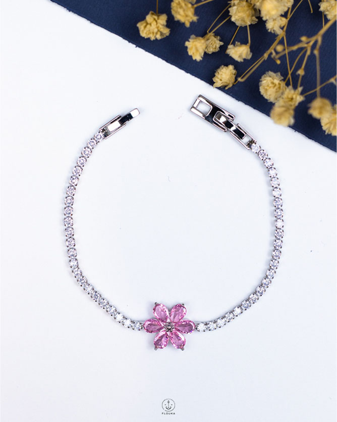 1765314075_b1220.jpg pink flower silver tennis bracelet