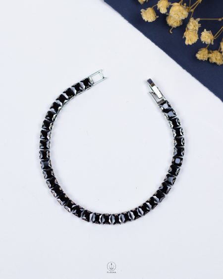 black tennis bracelet