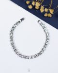 silver tennis bracelet