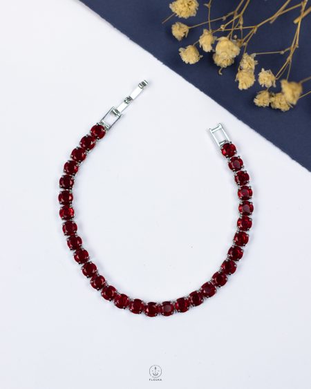 red tennis bracelet