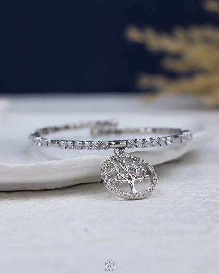 silver straus Timberland tennis bracelet