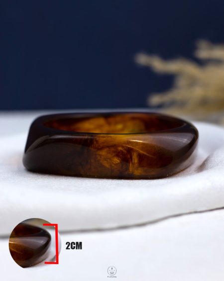 baige acrylic bangle