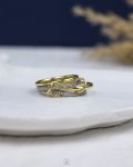 four struas mix gold & silver ring