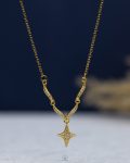 gold straus space star necklace