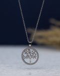 silver straus Timberland necklace