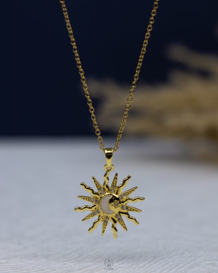 straus gold sun shine necklace