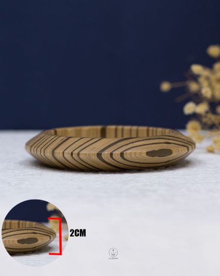 mix beige & black wood bangle