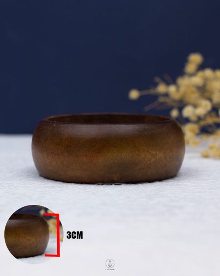 brown wood bangle