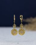 gold straus space star earring