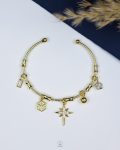 white straus space star gold bracelet