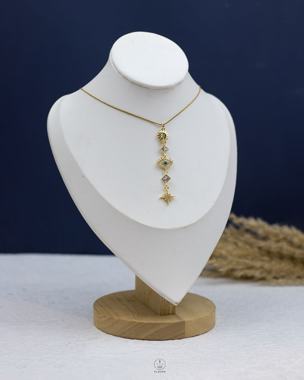 1766003757_n2098.jpg gold charms gold mouse drop necklace