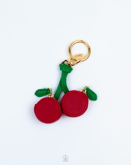 red cherry keychain