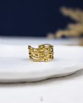 free size many gold layer ring
