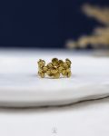free size gold rose ring