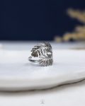 silver feather ring