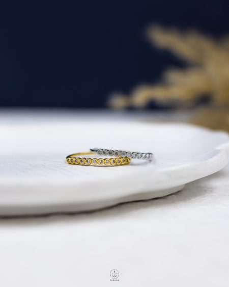 double silver & gold straus rings